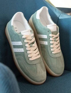 Sneakers camoscio verde