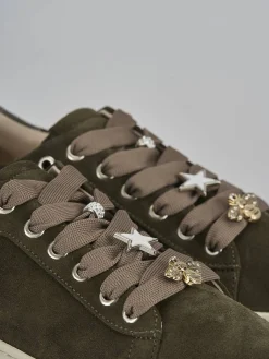 Sneakers camoscio verde