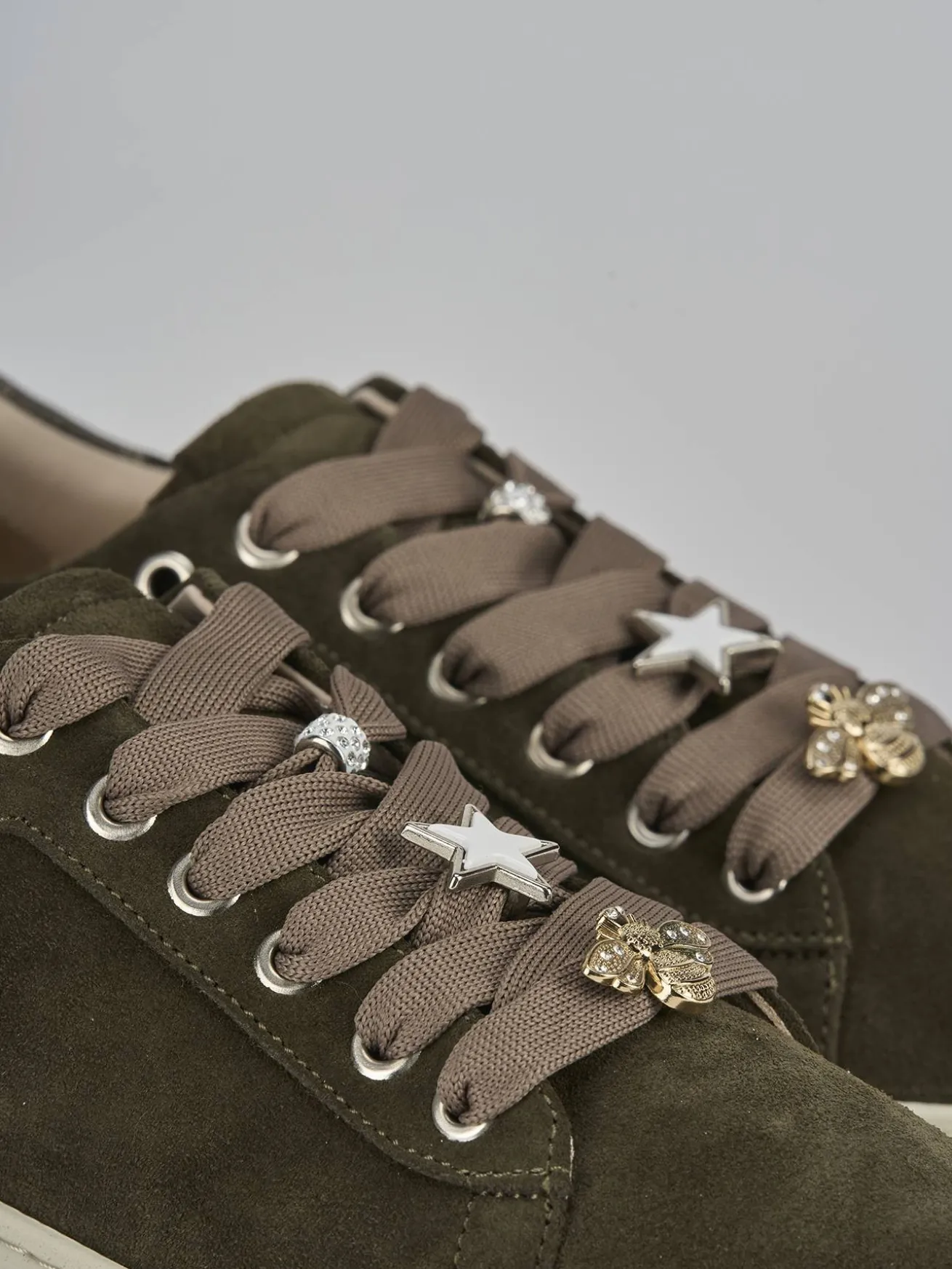 Sneakers camoscio verde