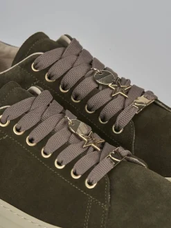 Sneakers camoscio verde