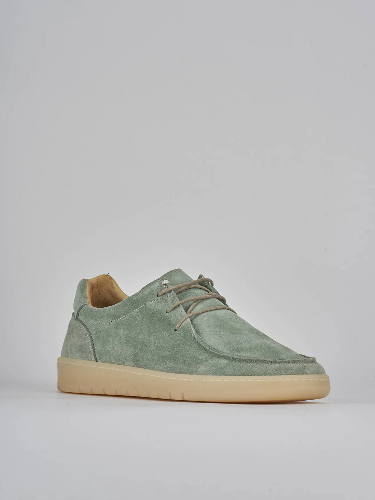 Sneakers camoscio verde