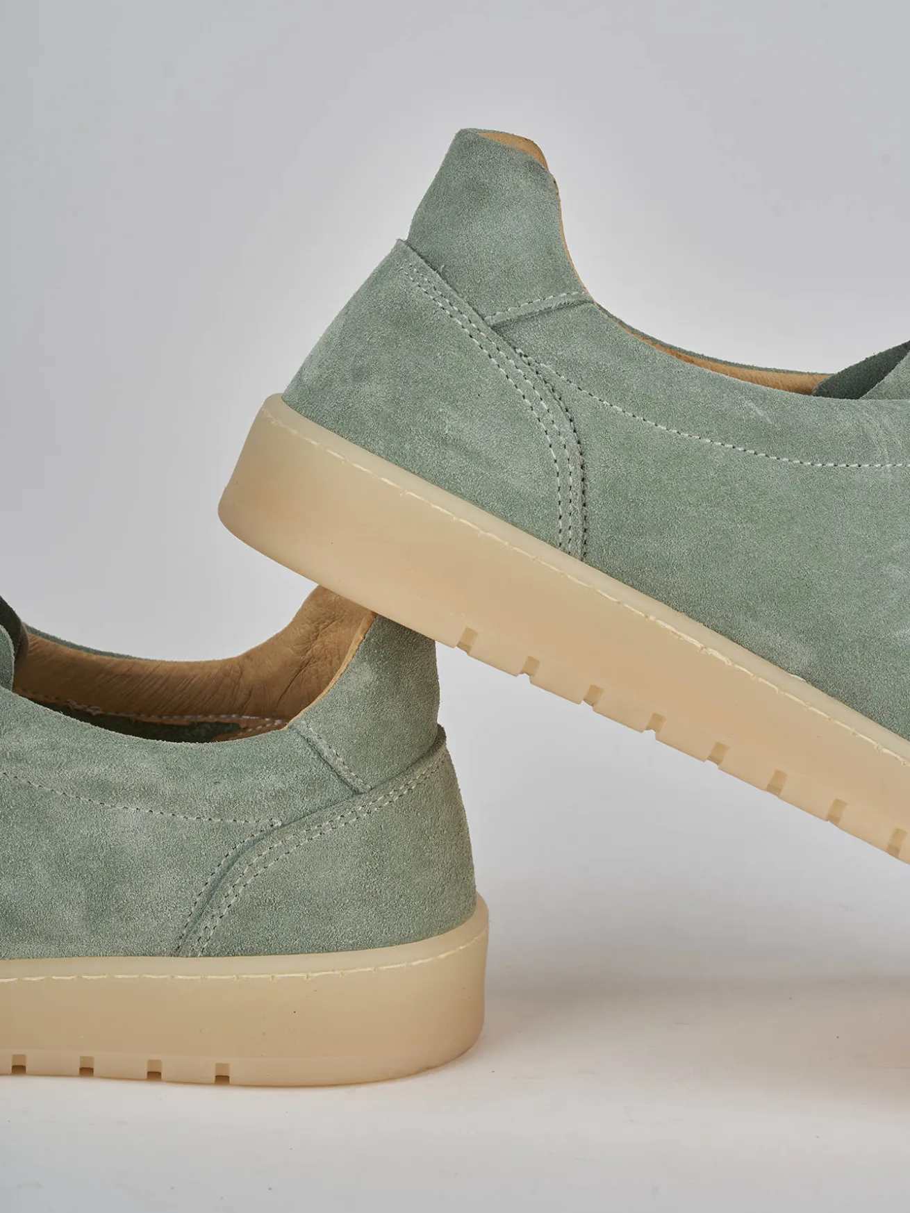 Sneakers camoscio verde