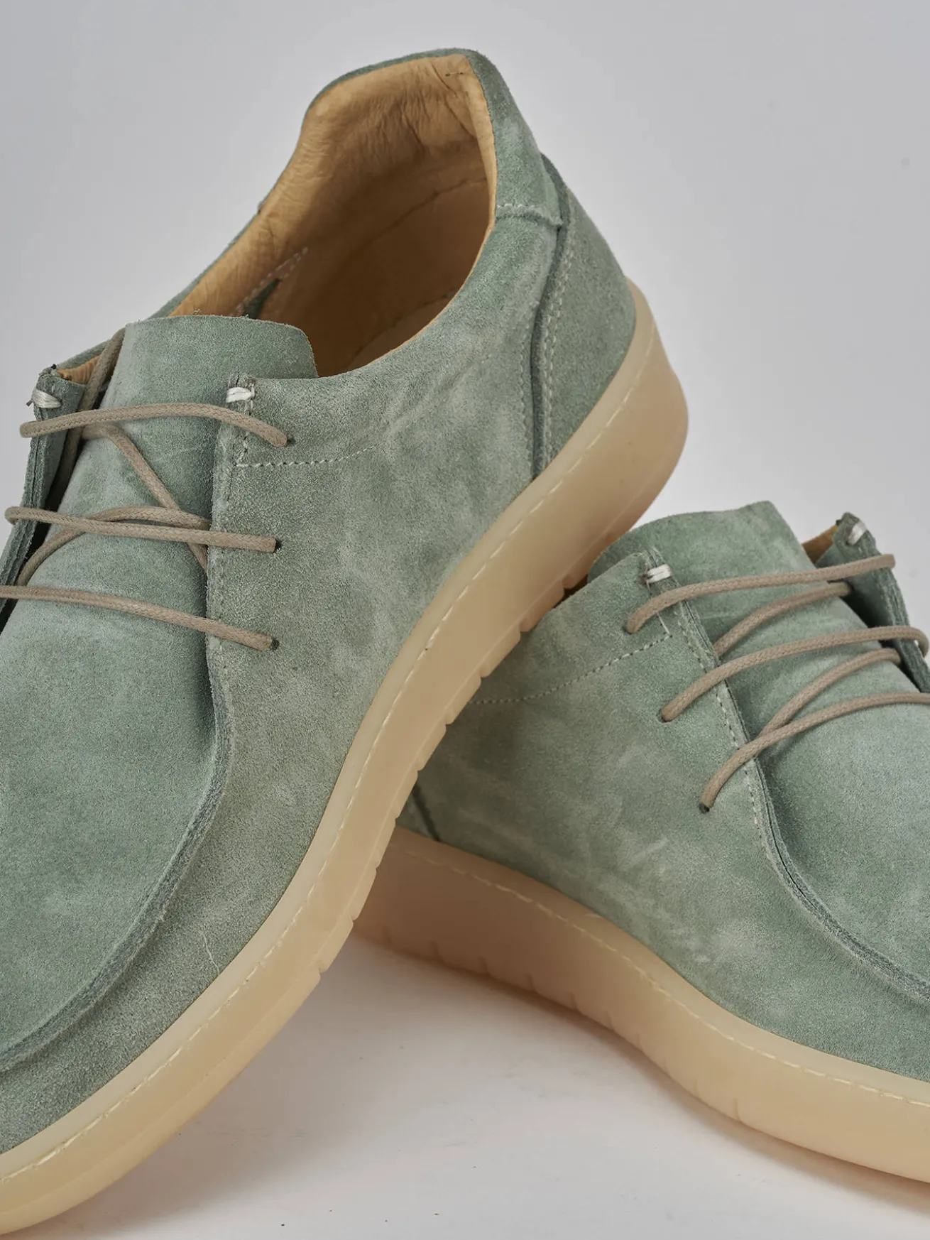 Sneakers camoscio verde