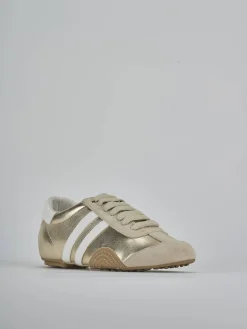 Sneakers laminato oro