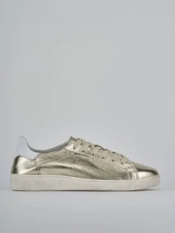 Sneakers laminato oro