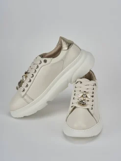 Sneakers pelle beige