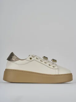 Sneakers pelle beige