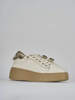 Sneakers pelle beige