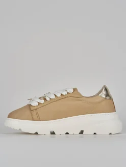 Sneakers pelle beige