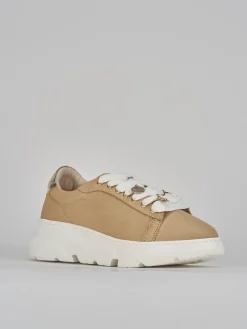 Sneakers pelle beige