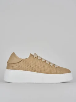 Sneakers pelle beige
