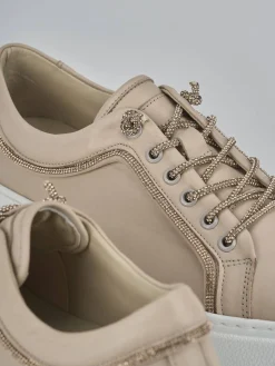 Sneakers pelle beige