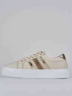 Sneakers pelle beige