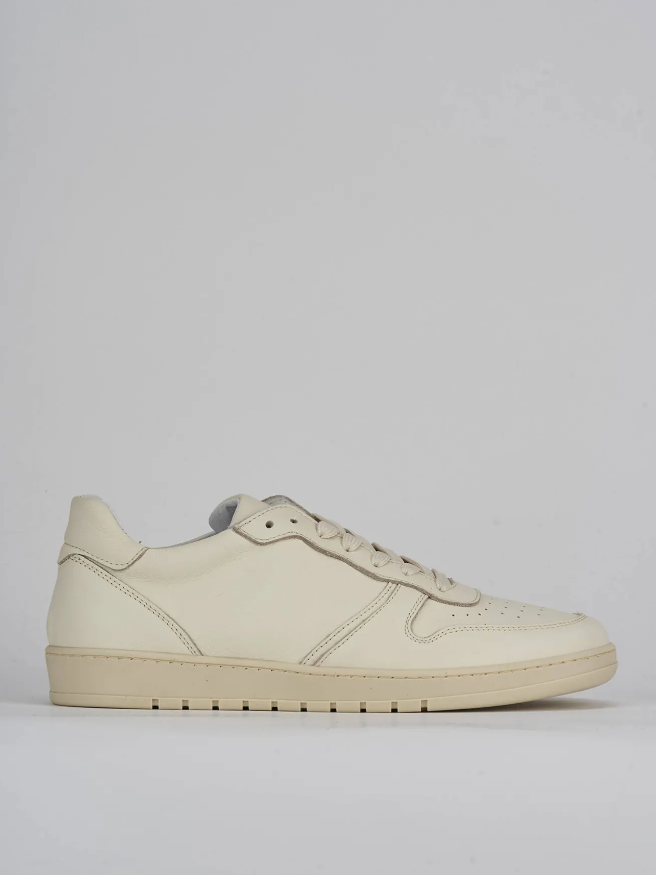 Sneakers pelle beige