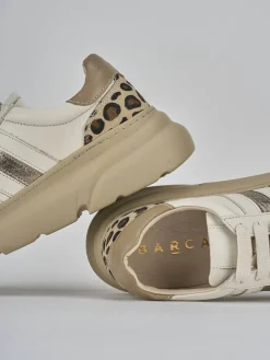 Sneakers pelle beige