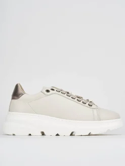 Sneakers pelle beige