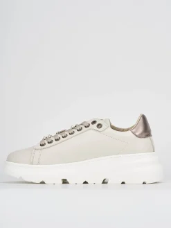Sneakers pelle beige