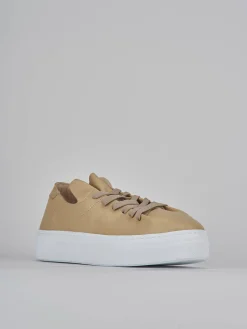 Sneakers pelle beige