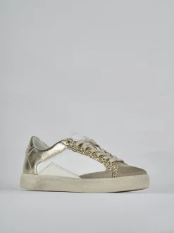 Sneakers pelle beige