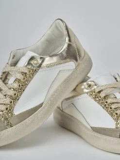 Sneakers pelle beige