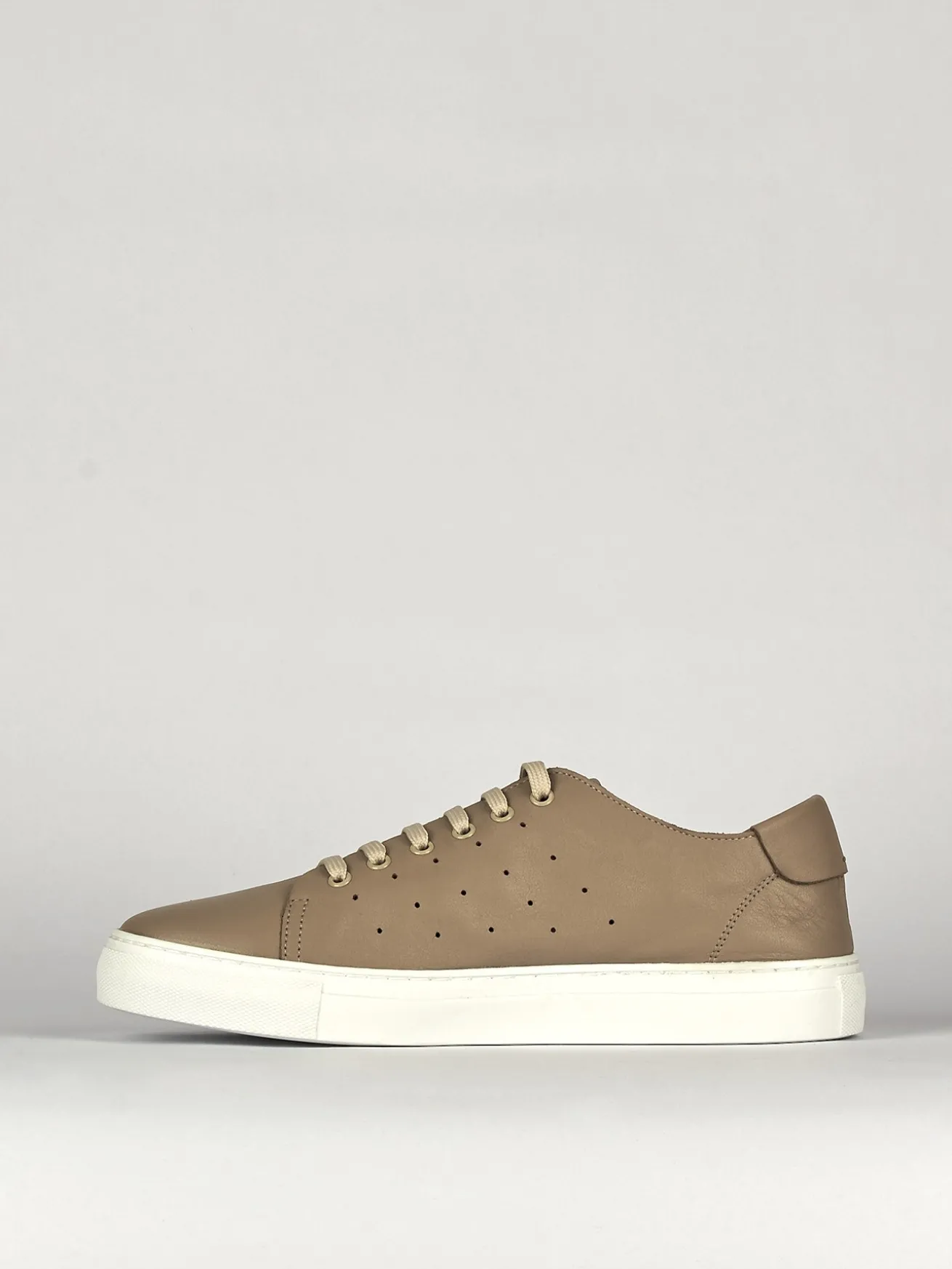 Sneakers pelle beige