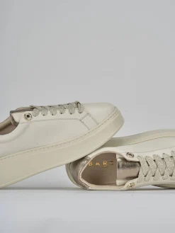Sneakers pelle beige