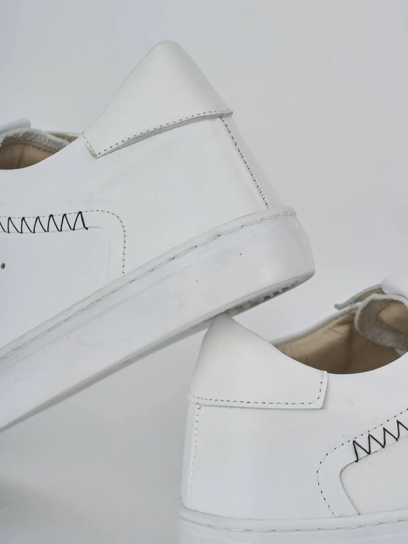 Sneakers pelle bianco