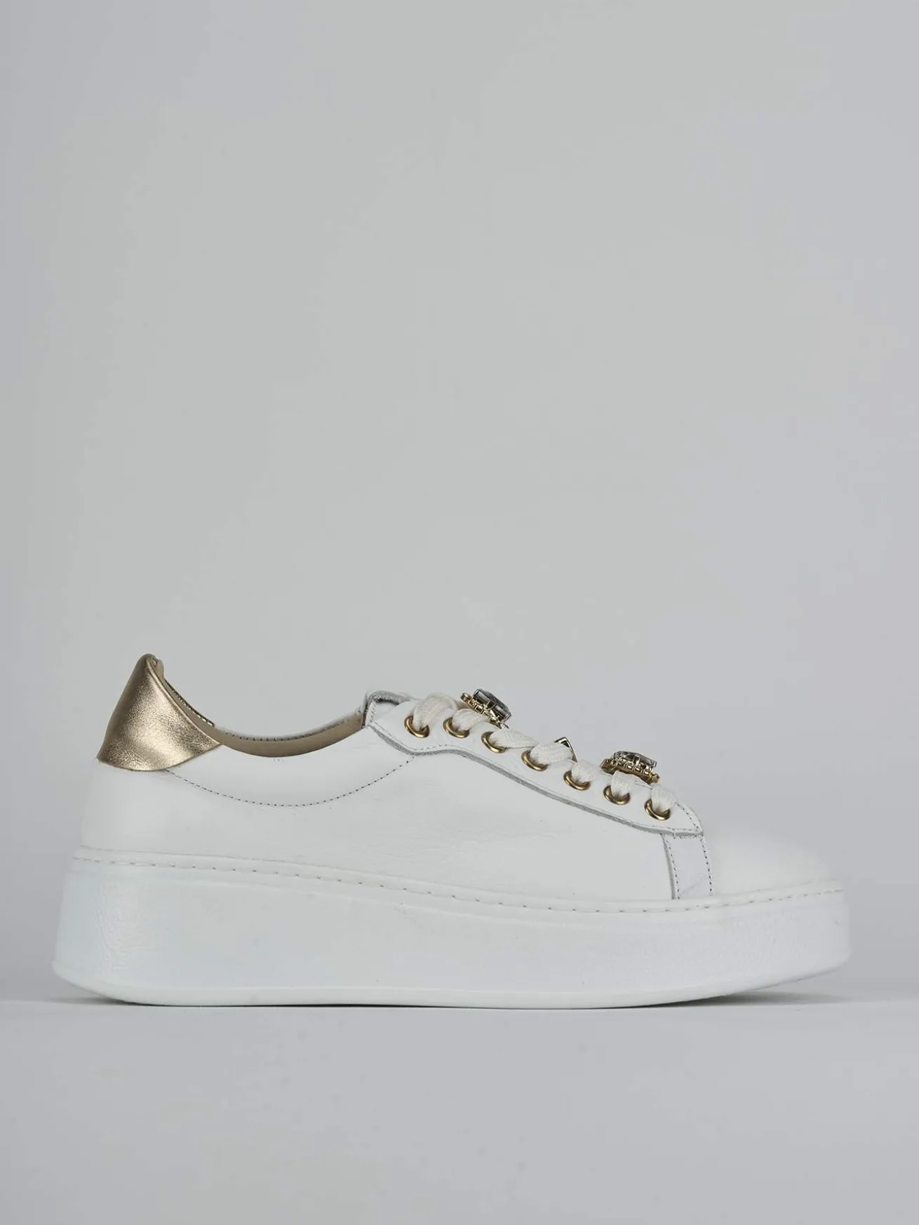 Sneakers pelle bianco