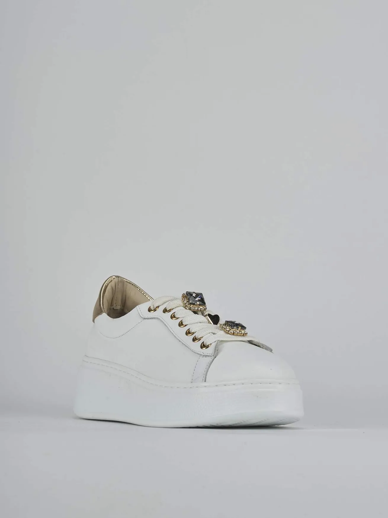 Sneakers pelle bianco