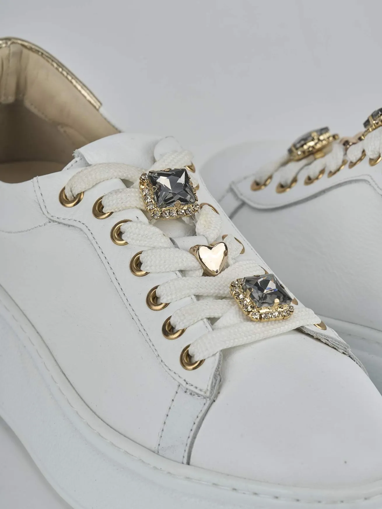 Sneakers pelle bianco