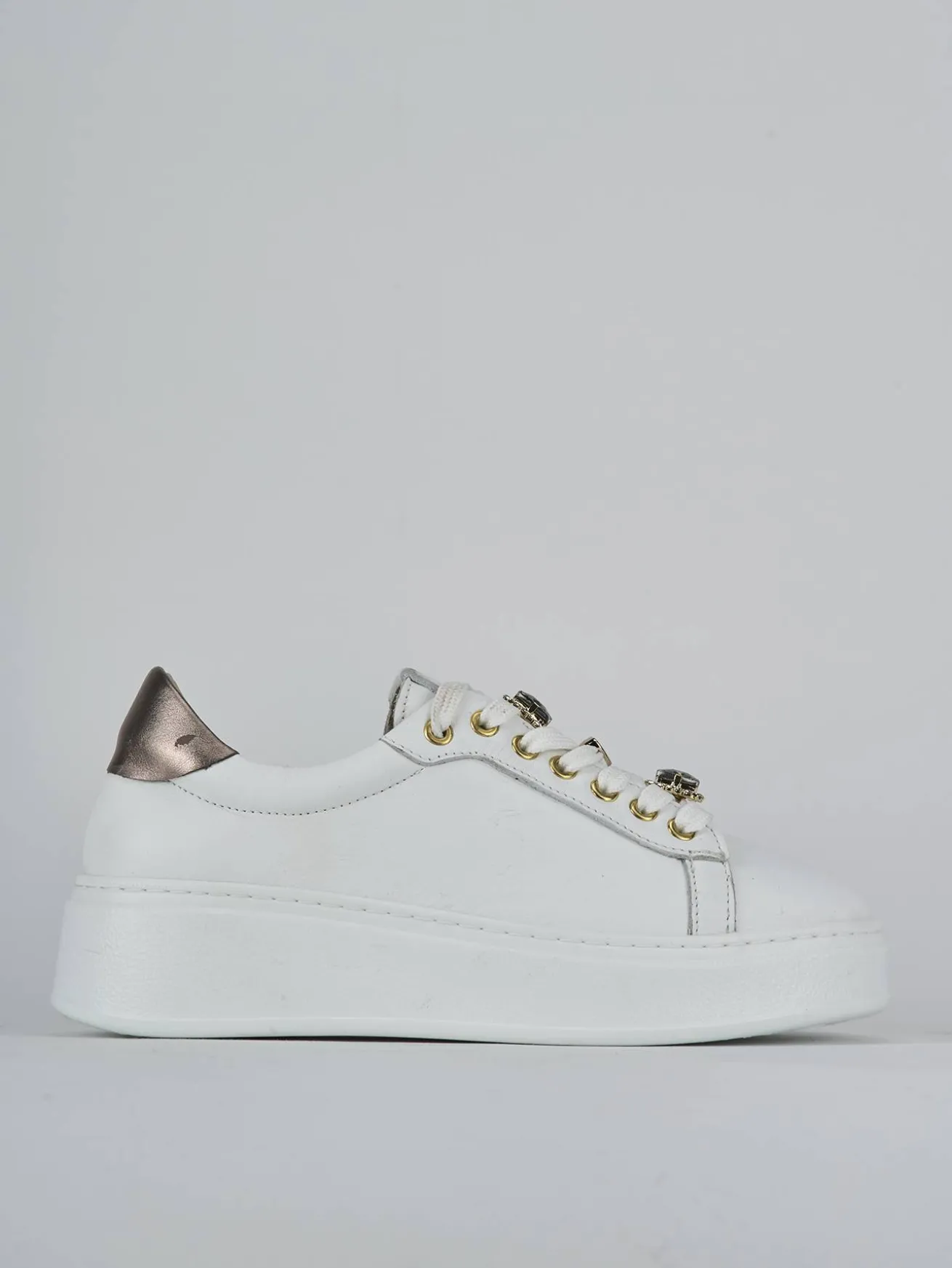 Sneakers pelle bianco