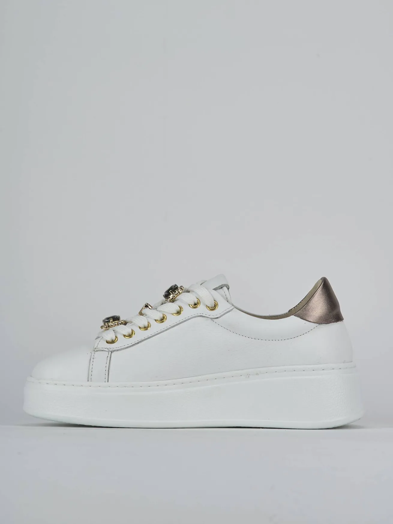 Sneakers pelle bianco