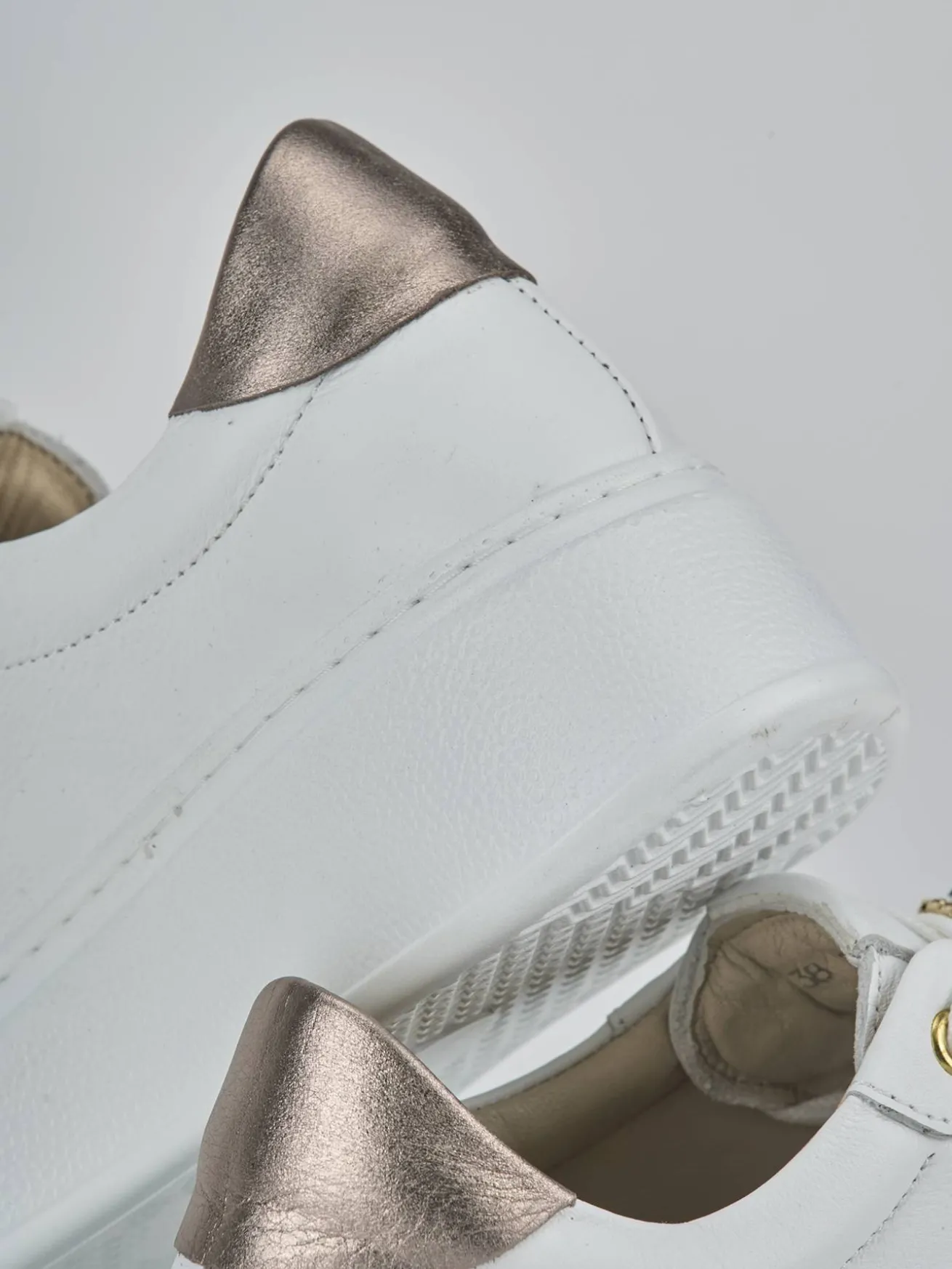 Sneakers pelle bianco