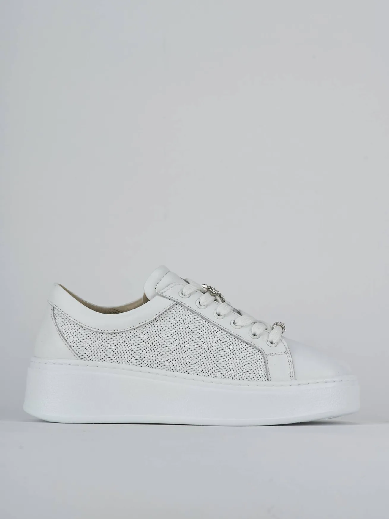Sneakers pelle bianco