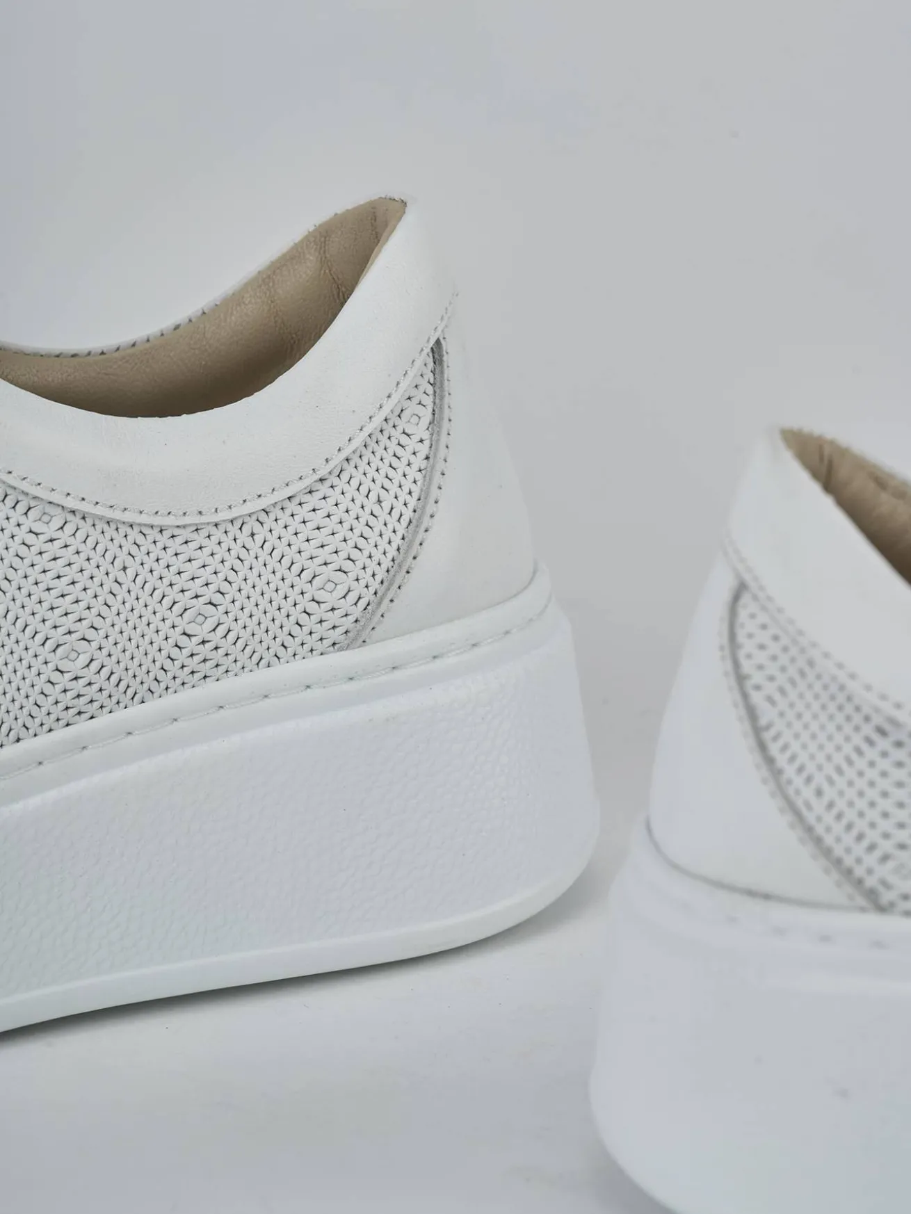Sneakers pelle bianco