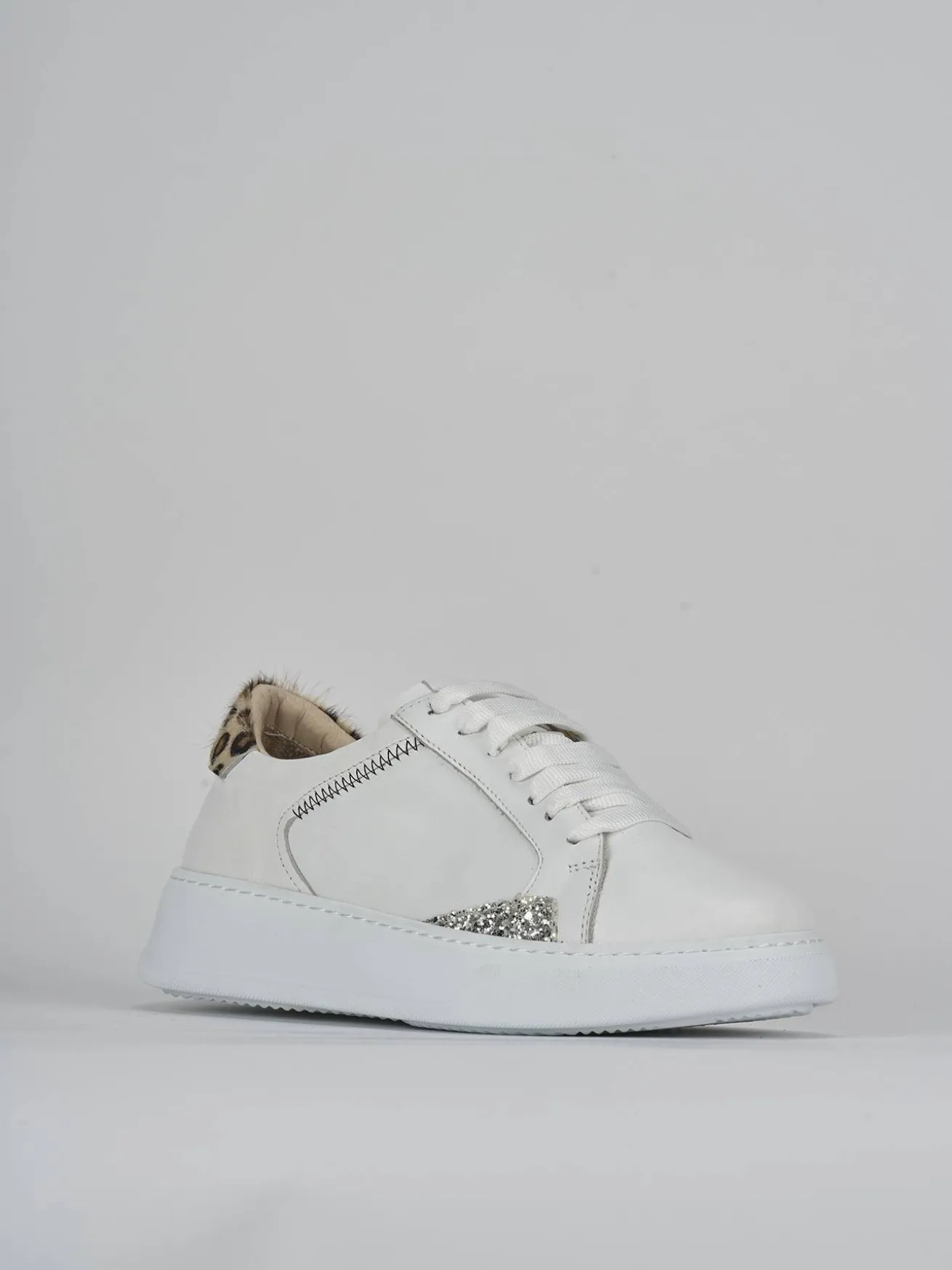 Sneakers pelle bianco