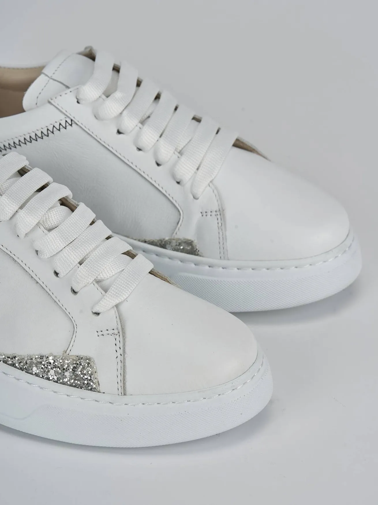 Sneakers pelle bianco