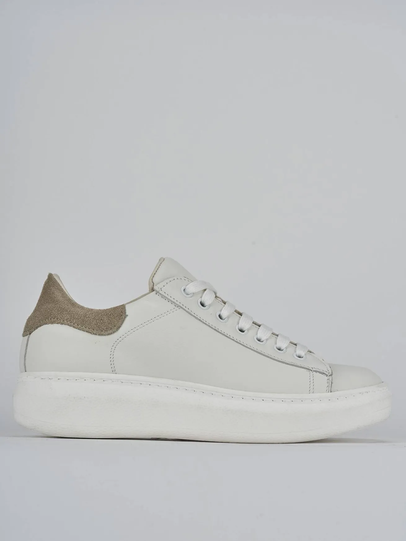 Sneakers pelle bianco