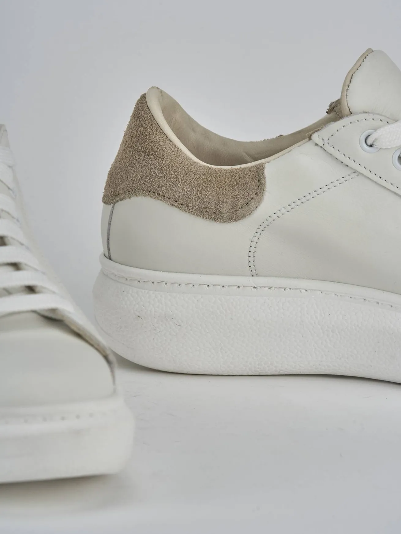 Sneakers pelle bianco