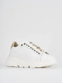 Sneakers pelle bianco