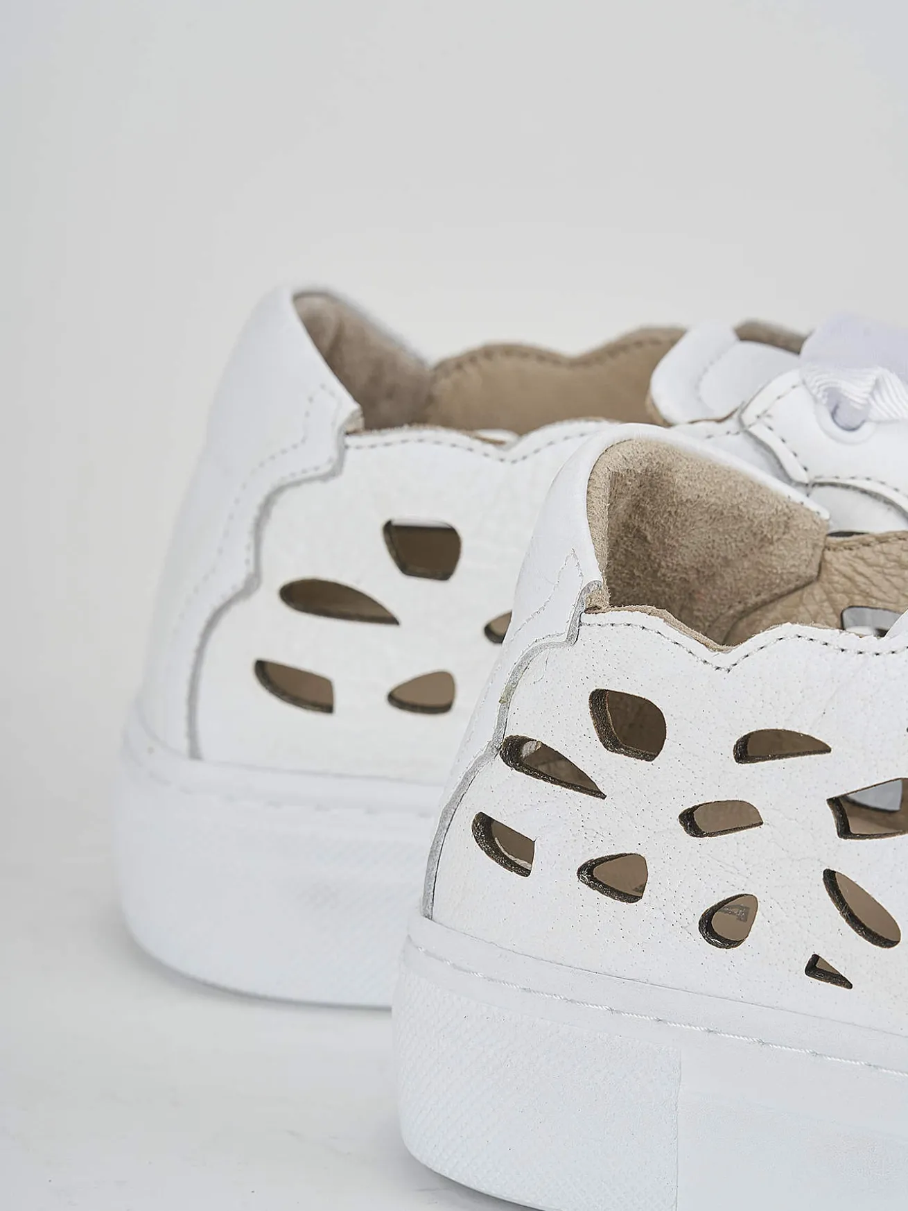 Sneakers pelle bianco