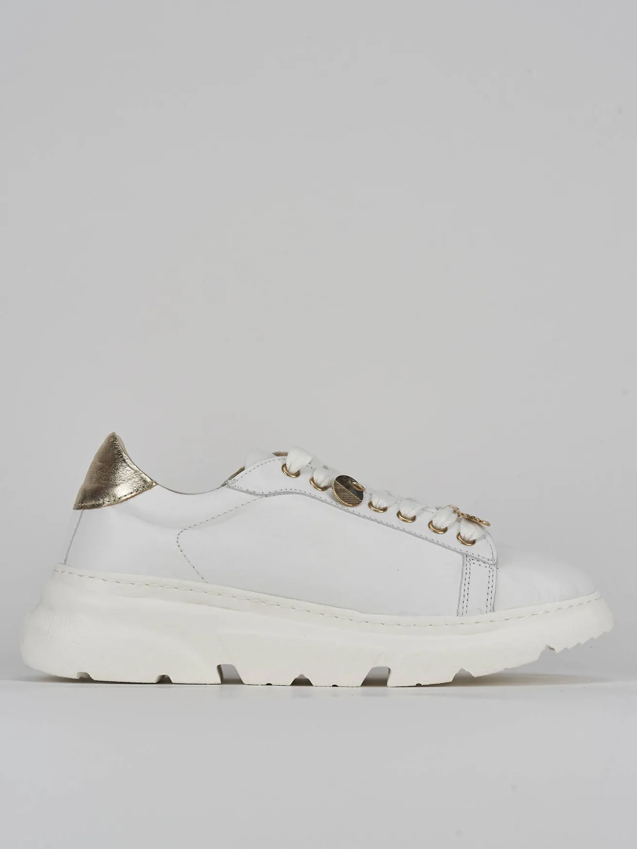 Sneakers pelle bianco