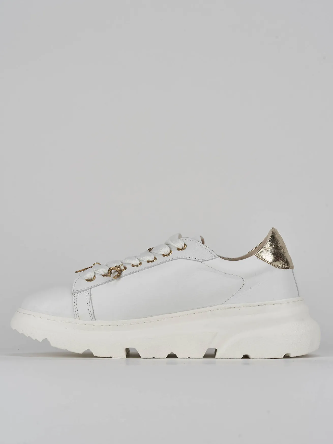 Sneakers pelle bianco