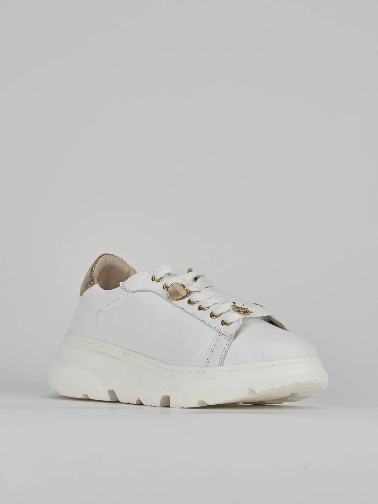 Sneakers pelle bianco
