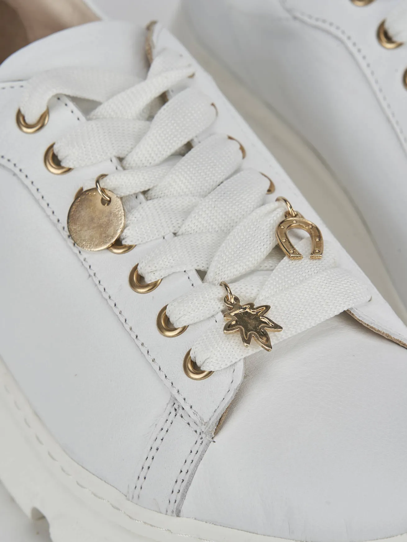 Sneakers pelle bianco