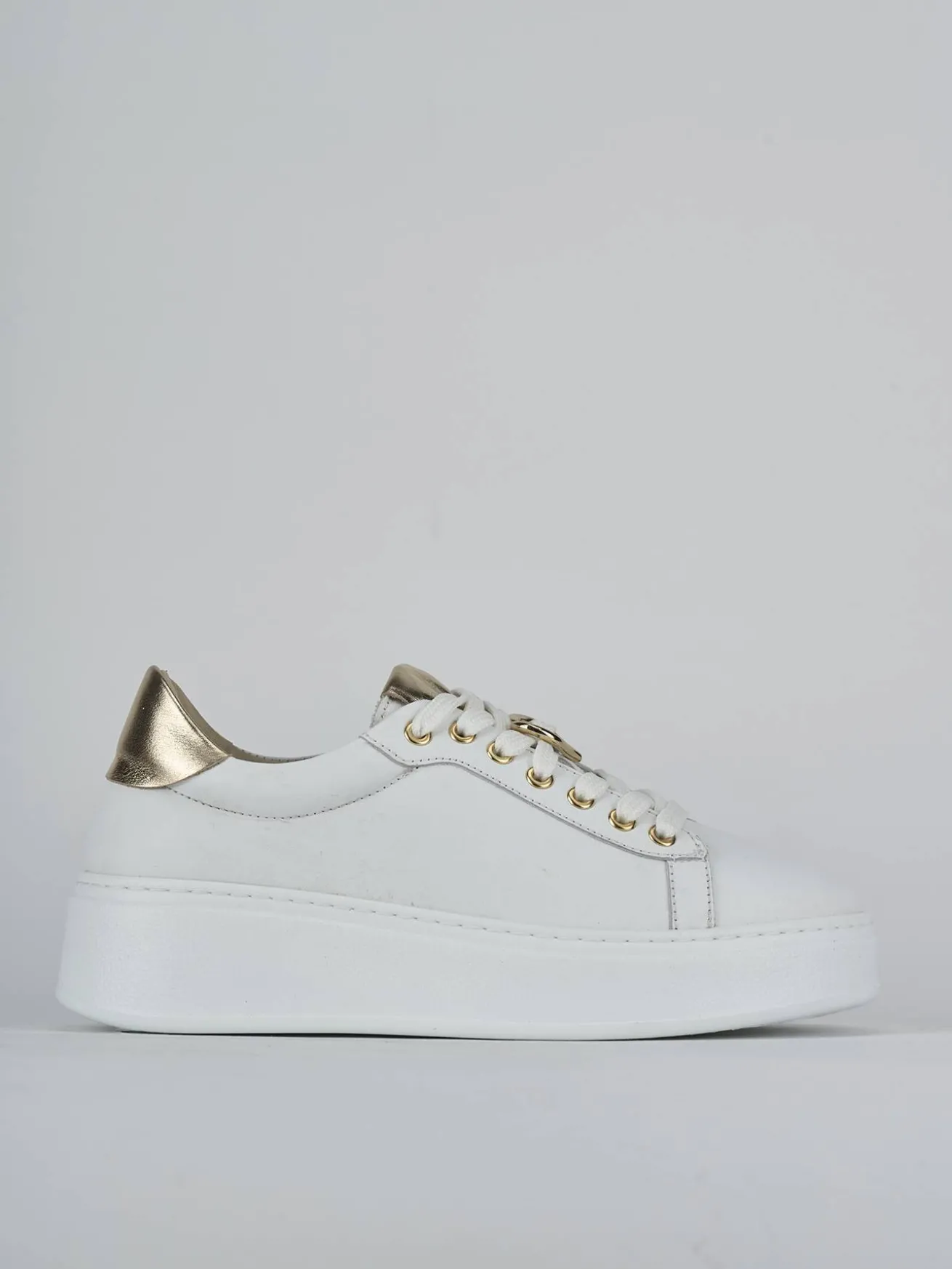 Sneakers pelle bianco