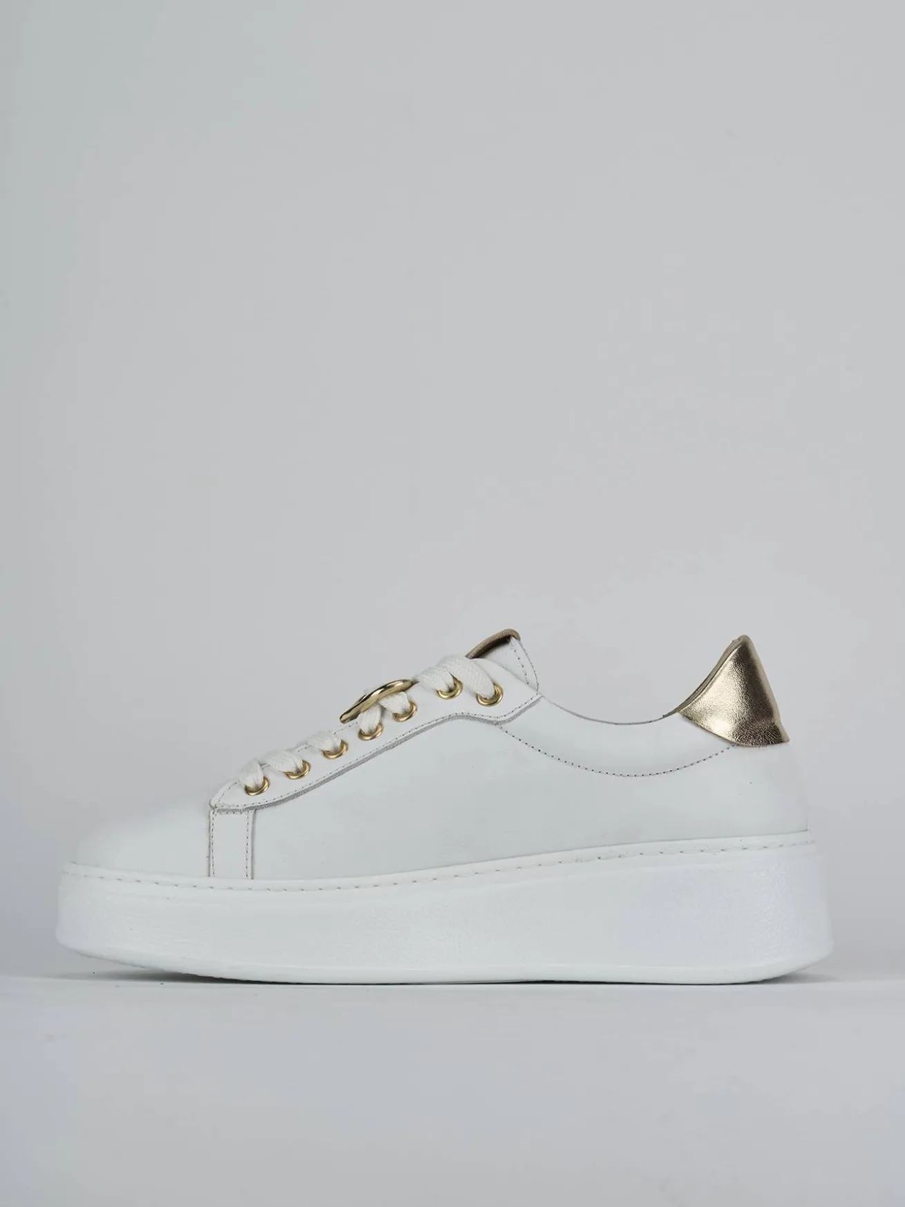 Sneakers pelle bianco