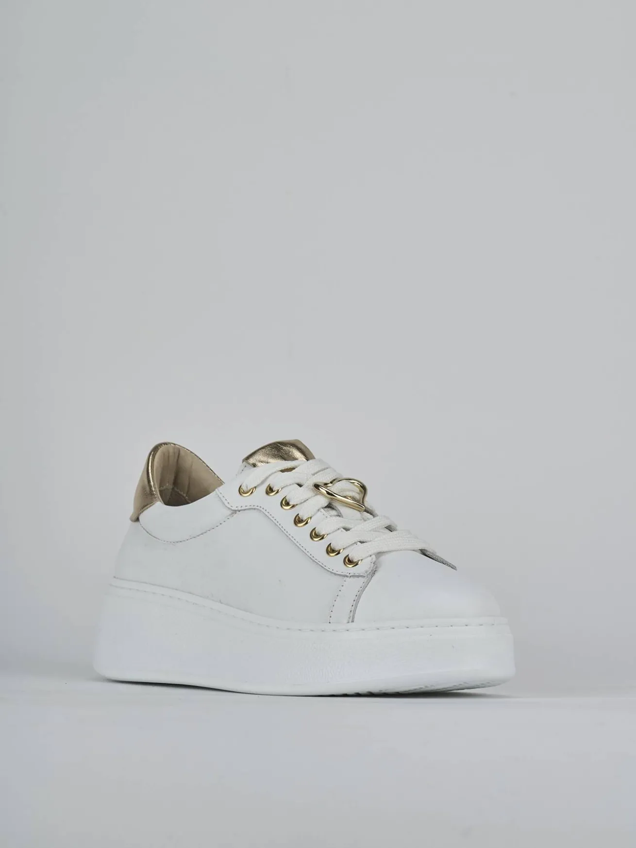 Sneakers pelle bianco