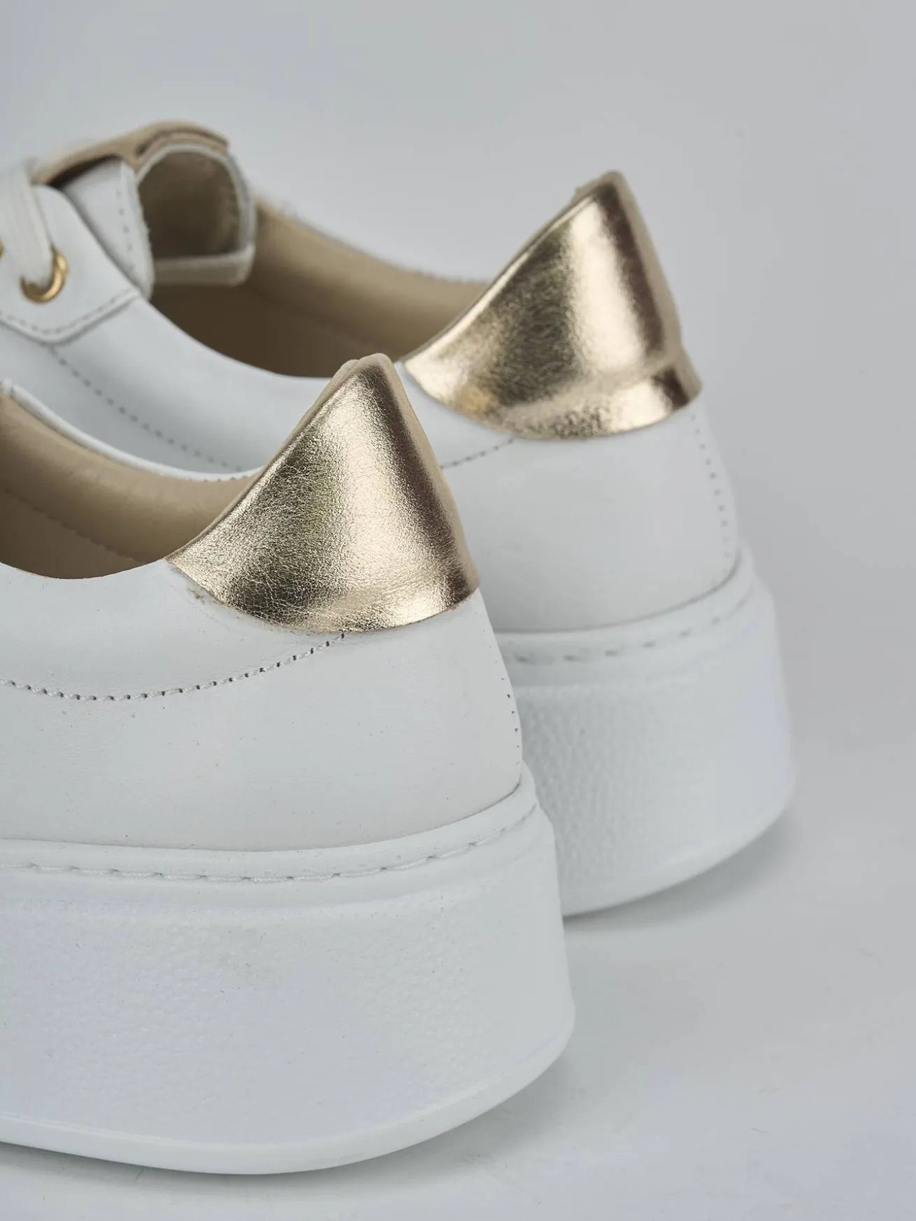 Sneakers pelle bianco