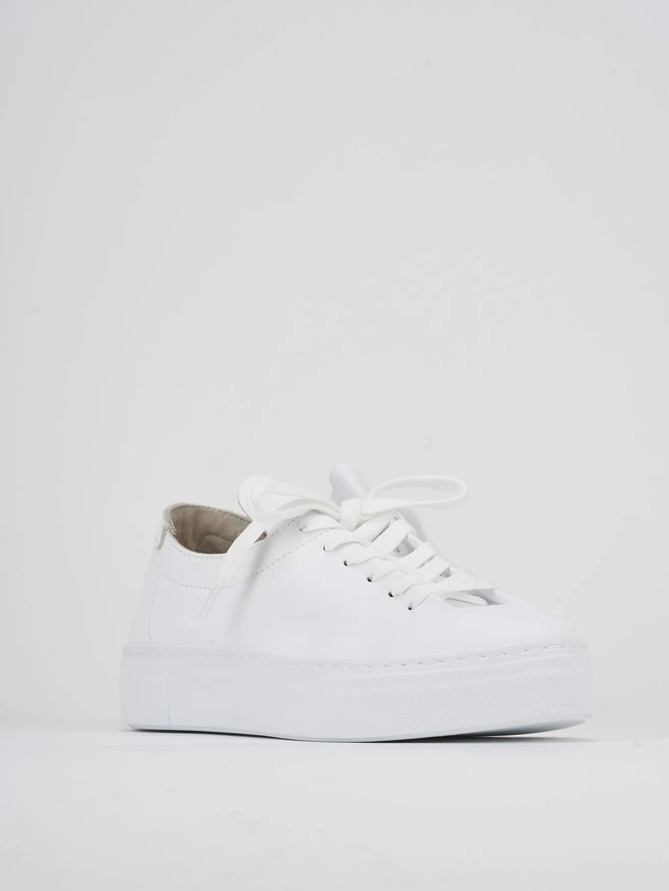 Sneakers pelle bianco